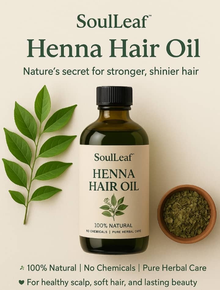 SoulLeaf Henna Hair Oil 200ml – Homemade Product